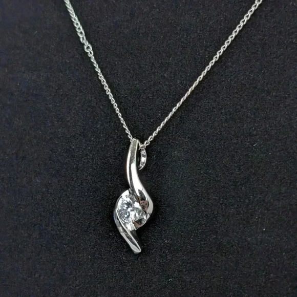 Vintage 925 & CZ Demi Parure - Picture 8 of 11